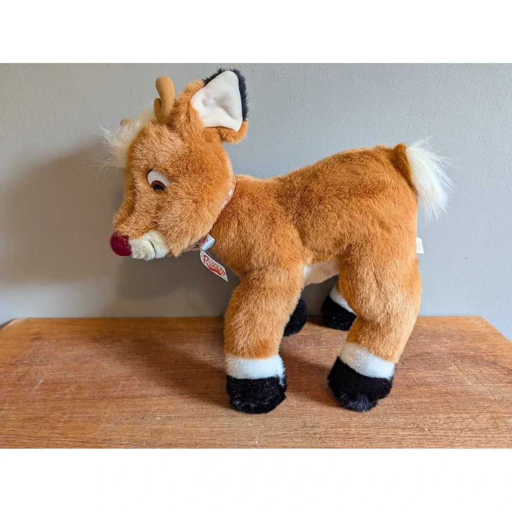 Vintage 1999 Rudolph The Red-Nosed Reindeer Plush Prestige Toy Corp 12